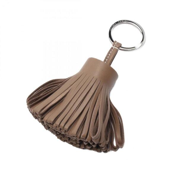 HERMES Brown Leather Charm - Picture 1 of 5